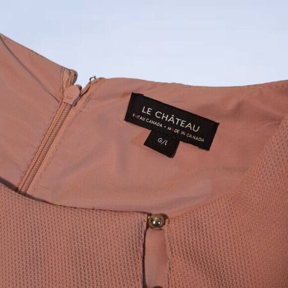 Le Chateau Dusty Rose Professional Pencil Sheath Dress - Size Large - Picture 4 of 8